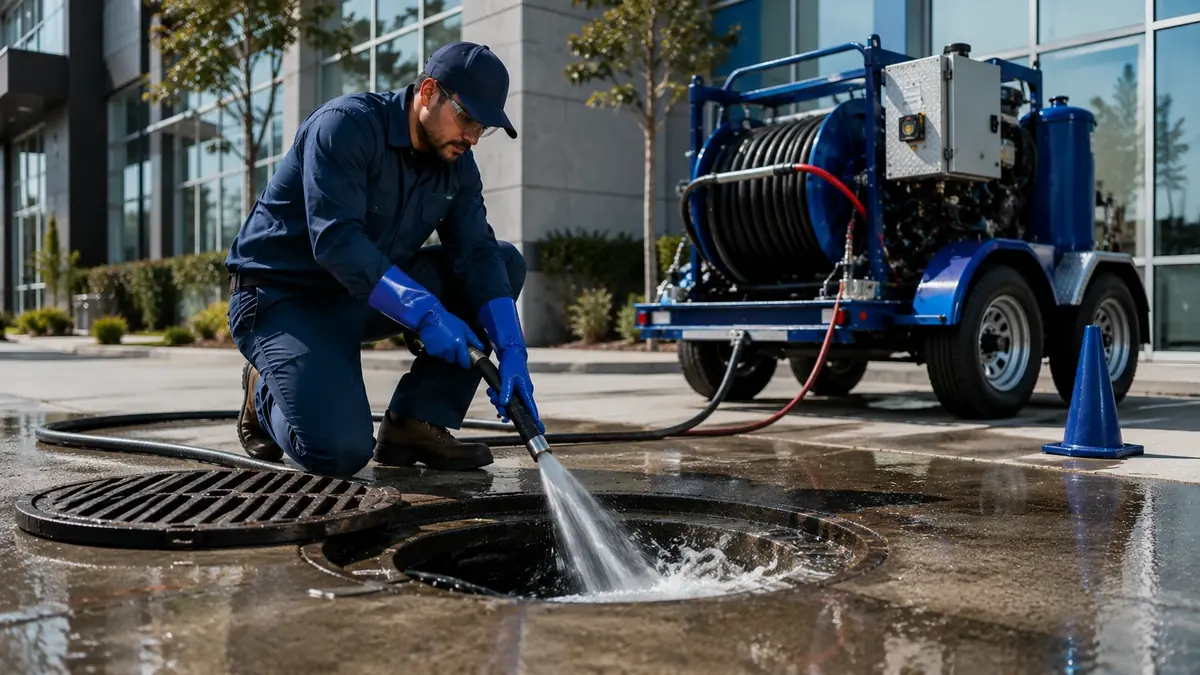 Commercial Hydro Jet Drain Cleaning in Biola