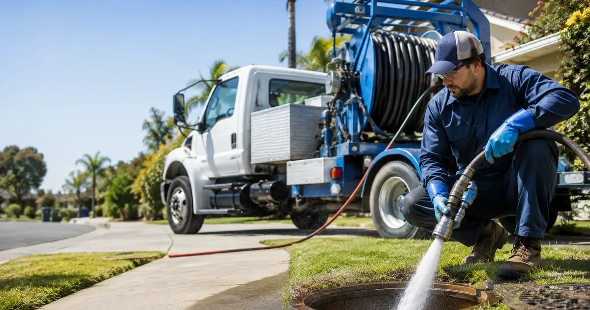 Hydro jet sewer cleaning Biola