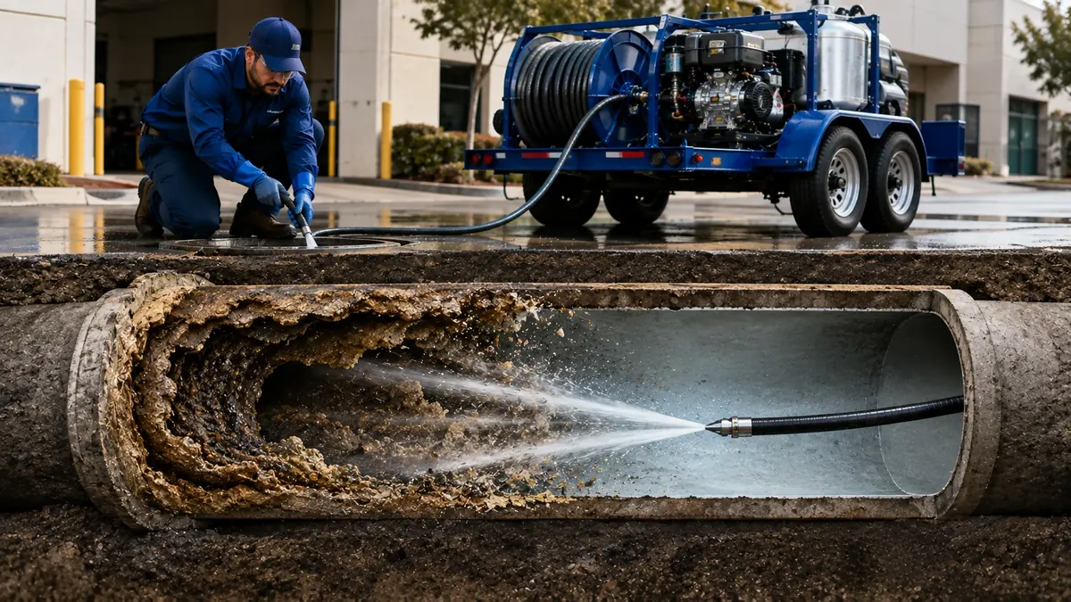 Sewer Pipe Descaling in Biola